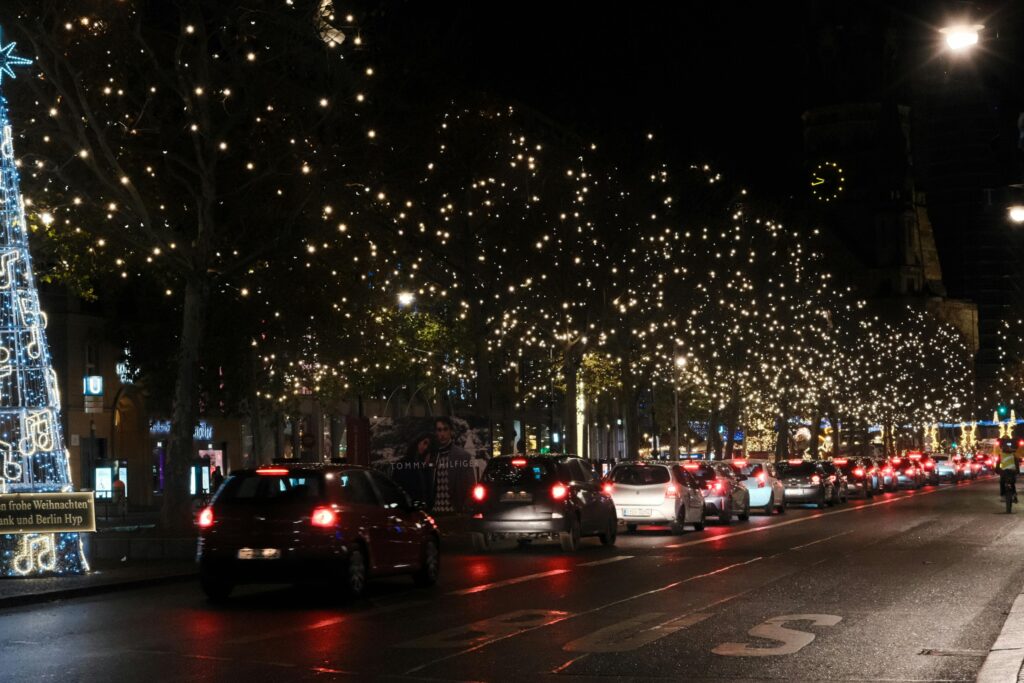 Verkehr zur Vorzweihnachtszeit